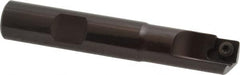 Kennametal - 1/2" Cut Diam, 7.11mm Max Depth of Cut, 1/2" Shank Diam, 3" OAL, Indexable Square Shoulder End Mill - SDEB 2615. Inserts, Cylindrical Shank, 0° Lead Angle - Exact Tooling
