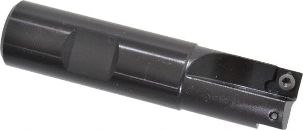 Kennametal - 3/4" Cut Diam, 7.11mm Max Depth of Cut, 3/4" Shank Diam, 3-1/4" OAL, Indexable Square Shoulder End Mill - SDEB 2615. Inserts, Cylindrical Shank, 0° Lead Angle - Exact Tooling