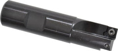 Kennametal - 3/4" Cut Diam, 7.11mm Max Depth of Cut, 3/4" Shank Diam, 3-1/4" OAL, Indexable Square Shoulder End Mill - SDEB 2615. Inserts, Cylindrical Shank, 0° Lead Angle - Exact Tooling