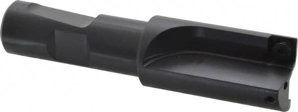 Kennametal - 1" Cut Diam, 8.64mm Max Depth of Cut, 3/4" Shank Diam, 4" OAL, Indexable Square Shoulder Centercutting End Mill - SPEB 322 Inserts, Weldon Shank, 0° Lead Angle, Through Coolant - Exact Tooling