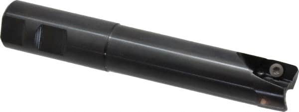 Kennametal - 1" Cut Diam, 18.03mm Max Depth of Cut, 1" Shank Diam, 153.16mm OAL, Indexable Square Shoulder End Mill - EC18.., EP18.. Inserts, Weldon Shank, 0° Lead Angle, Through Coolant - Exact Tooling