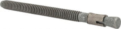 Made in USA - 1/4" Diam, 1/4" Drill, 3-1/4" OAL, 2-7/8" Min Embedment Wedge Expansion Concrete Anchor - Grade 5 Steel, Galvanized Finish, Hex Nut Head, Hex Drive, 2-1/4" Thread Length - Exact Tooling