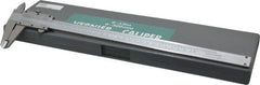 Value Collection - 0 to 12" Stainless Steel Vernier Caliper - 0.02mm Graduation, 2.3622" Jaw Depth, 0.0016" Accuracy, Includes Depth, Inside Diameter, Outside Diameter, Step - Exact Tooling