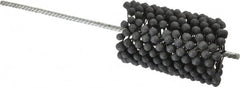 Brush Research Mfg. - 2-3/4" to 3" Bore Diam, 120 Grit, Silicon Carbide Flexible Hone - Fine, 13-1/2" OAL - Exact Tooling