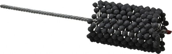 Brush Research Mfg. - 2-3/4" to 3" Bore Diam, 180 Grit, Silicon Carbide Flexible Hone - Extra Fine, 13-1/2" OAL - Exact Tooling