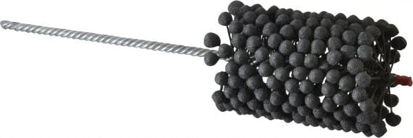 Brush Research Mfg. - 3" to 3-1/4" Bore Diam, 180 Grit, Silicon Carbide Flexible Hone - Extra Fine, 13-1/2" OAL - Exact Tooling