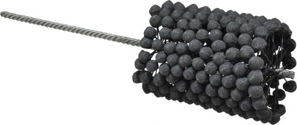 Brush Research Mfg. - 3-1/4" to 3-3/4" Bore Diam, 120 Grit, Silicon Carbide Flexible Hone - Fine, 13-1/2" OAL - Exact Tooling