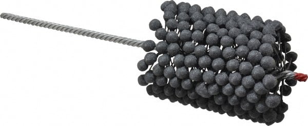 Brush Research Mfg. - 3-1/4" to 3-3/4" Bore Diam, 180 Grit, Silicon Carbide Flexible Hone - Extra Fine, 13-1/2" OAL - Exact Tooling