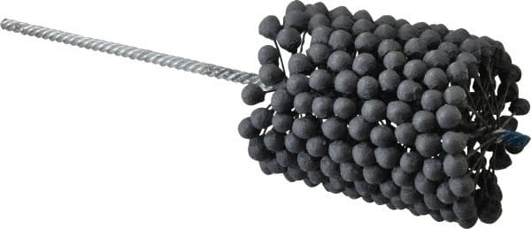 Brush Research Mfg. - 3-1/4" to 3-3/4" Bore Diam, 240 Grit, Silicon Carbide Flexible Hone - Extra Fine, 13-1/2" OAL - Exact Tooling