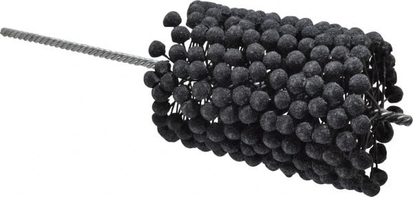 Brush Research Mfg. - 3-1/2" to 4" Bore Diam, 120 Grit, Silicon Carbide Flexible Hone - Fine, 13-1/2" OAL - Exact Tooling