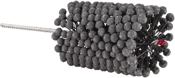 Brush Research Mfg. - 3-1/2" to 4" Bore Diam, 180 Grit, Silicon Carbide Flexible Hone - Extra Fine, 13-1/2" OAL - Exact Tooling