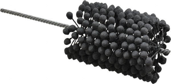 Brush Research Mfg. - 3-3/4" to 4-1/4" Bore Diam, 120 Grit, Silicon Carbide Flexible Hone - Fine, 13-1/2" OAL - Exact Tooling