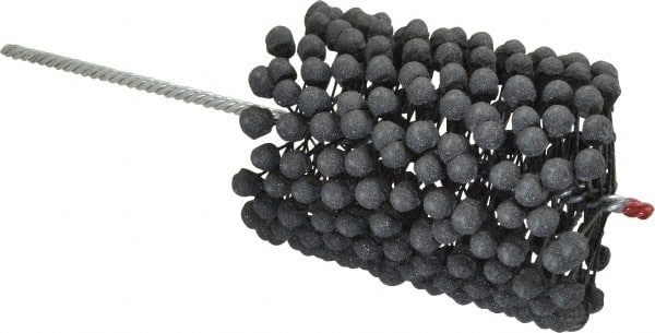 Brush Research Mfg. - 3-3/4" to 4-1/4" Bore Diam, 180 Grit, Silicon Carbide Flexible Hone - Extra Fine, 13-1/2" OAL - Exact Tooling