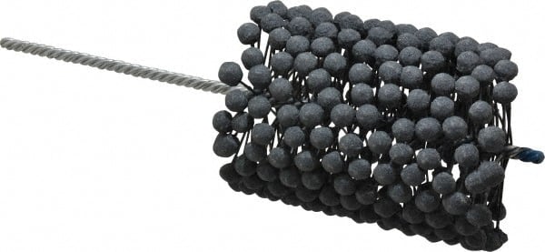 Brush Research Mfg. - 3-3/4" to 4-1/4" Bore Diam, 240 Grit, Silicon Carbide Flexible Hone - Extra Fine, 13-1/2" OAL - Exact Tooling