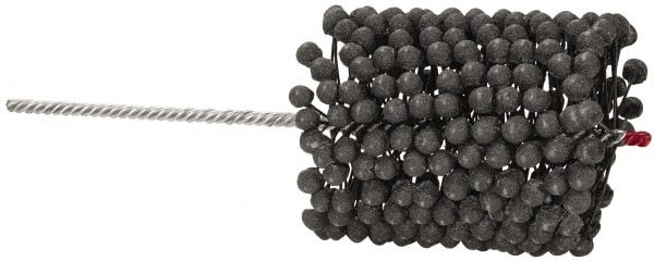 Brush Research Mfg. - 4" to 4-1/2" Bore Diam, 180 Grit, Silicon Carbide Flexible Hone - Extra Fine, 13-1/2" OAL - Exact Tooling