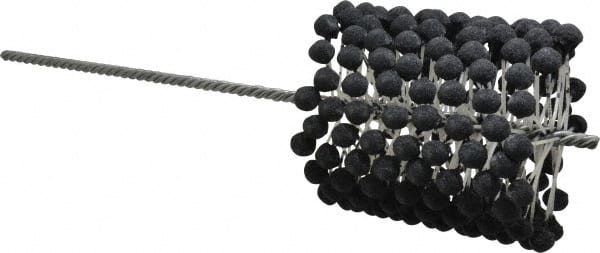 Brush Research Mfg. - 4-1/2" to 5" Bore Diam, 120 Grit, Silicon Carbide Flexible Hone - Fine, 17-1/2" OAL - Exact Tooling