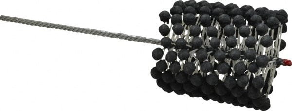 Brush Research Mfg. - 4-1/2" to 5" Bore Diam, 180 Grit, Silicon Carbide Flexible Hone - Extra Fine, 17-1/2" OAL - Exact Tooling