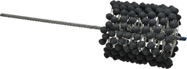 Brush Research Mfg. - 4-1/2" to 5" Bore Diam, 240 Grit, Silicon Carbide Flexible Hone - Extra Fine, 17-1/2" OAL - Exact Tooling