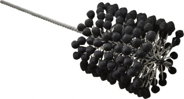 Brush Research Mfg. - 5" to 5-1/2" Bore Diam, 120 Grit, Silicon Carbide Flexible Hone - Fine, 17-1/2" OAL - Exact Tooling