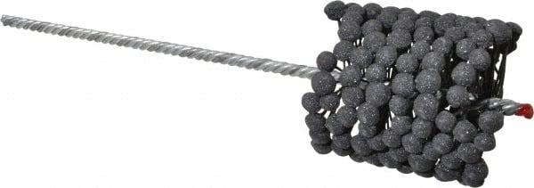 Brush Research Mfg. - 3" to 3-1/4" Bore Diam, 180 Grit, Silicon Carbide Flexible Hone - Extra Fine, 13-1/2" OAL - Exact Tooling