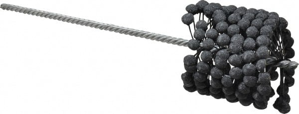 Brush Research Mfg. - 3-1/4" to 3-1/2" Bore Diam, 120 Grit, Silicon Carbide Flexible Hone - Fine, 13-1/2" OAL - Exact Tooling