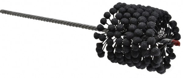 Brush Research Mfg. - 3-1/4" to 3-1/2" Bore Diam, 180 Grit, Silicon Carbide Flexible Hone - Extra Fine, 13-1/2" OAL - Exact Tooling