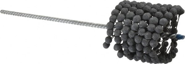 Brush Research Mfg. - 3-1/4" to 3-1/2" Bore Diam, 240 Grit, Silicon Carbide Flexible Hone - Extra Fine, 13-1/2" OAL - Exact Tooling