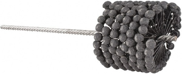 Brush Research Mfg. - 3-1/2" to 3-3/4" Bore Diam, 120 Grit, Silicon Carbide Flexible Hone - Fine, 13-1/2" OAL - Exact Tooling