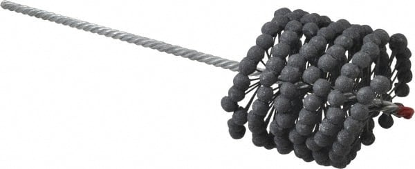 Brush Research Mfg. - 3-1/2" to 3-3/4" Bore Diam, 180 Grit, Silicon Carbide Flexible Hone - Extra Fine, 13-1/2" OAL - Exact Tooling