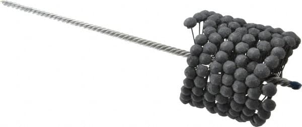 Brush Research Mfg. - 3-1/2" to 3-3/4" Bore Diam, 240 Grit, Silicon Carbide Flexible Hone - Extra Fine, 13-1/2" OAL - Exact Tooling