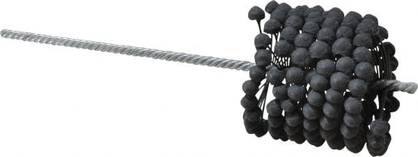 Brush Research Mfg. - 3-1/2" to 3-3/4" Bore Diam, 320 Grit, Silicon Carbide Flexible Hone - Extra Fine, 13-1/2" OAL - Exact Tooling