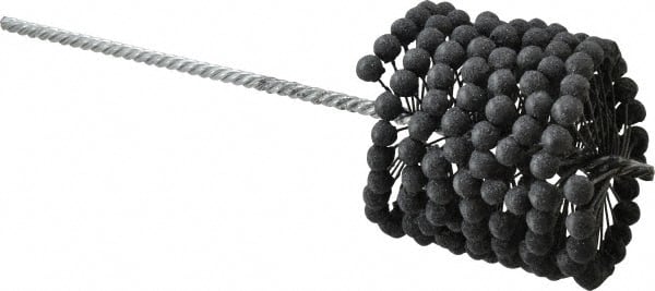 Brush Research Mfg. - 3-7/8" to 4-1/8" Bore Diam, 120 Grit, Silicon Carbide Flexible Hone - Fine, 13-1/2" OAL - Exact Tooling