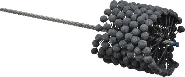 Brush Research Mfg. - 3-7/8" to 4-1/8" Bore Diam, 240 Grit, Silicon Carbide Flexible Hone - Extra Fine, 13-1/2" OAL - Exact Tooling