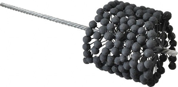 Brush Research Mfg. - 3-7/8" to 4-1/8" Bore Diam, 320 Grit, Silicon Carbide Flexible Hone - Extra Fine, 13-1/2" OAL - Exact Tooling