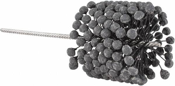 Brush Research Mfg. - 4-3/8" to 4-5/8" Bore Diam, 120 Grit, Silicon Carbide Flexible Hone - Fine, 13-1/2" OAL - Exact Tooling