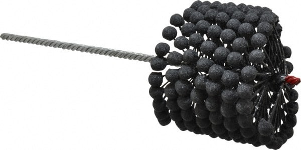 Brush Research Mfg. - 4-3/8" to 4-5/8" Bore Diam, 180 Grit, Silicon Carbide Flexible Hone - Extra Fine, 13-1/2" OAL - Exact Tooling