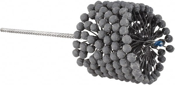 Brush Research Mfg. - 4-3/8" to 4-5/8" Bore Diam, 240 Grit, Silicon Carbide Flexible Hone - Extra Fine, 13-1/2" OAL - Exact Tooling