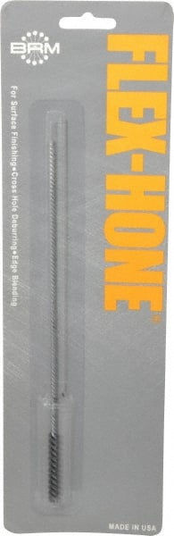 Brush Research Mfg. - 1/4" Bore Diam, 120 Grit, Silicon Carbide Flexible Hone - Fine, 8" OAL - Exact Tooling