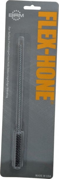 Brush Research Mfg. - 0.354" Bore Diam, 120 Grit, Silicon Carbide Flexible Hone - Fine, 8" OAL - Exact Tooling