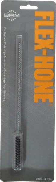 Brush Research Mfg. - 0.394" Bore Diam, 120 Grit, Silicon Carbide Flexible Hone - Fine, 8" OAL - Exact Tooling