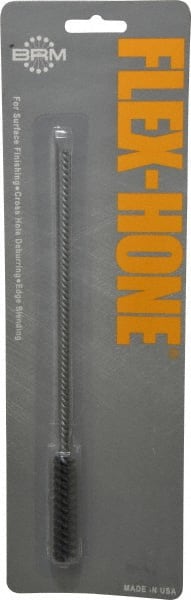 Brush Research Mfg. - 0.394" Bore Diam, 180 Grit, Silicon Carbide Flexible Hone - Extra Fine, 8" OAL - Exact Tooling