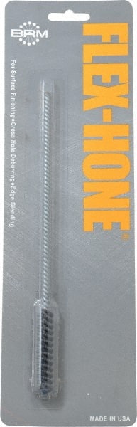 Brush Research Mfg. - 0.394" Bore Diam, 240 Grit, Silicon Carbide Flexible Hone - Extra Fine, 8" OAL - Exact Tooling