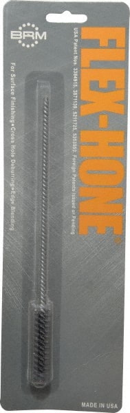 Brush Research Mfg. - 0.433" Bore Diam, 180 Grit, Silicon Carbide Flexible Hone - Extra Fine, 8" OAL - Exact Tooling