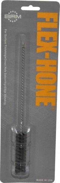 Brush Research Mfg. - 5/8" Bore Diam, 120 Grit, Silicon Carbide Flexible Hone - Fine, 8" OAL - Exact Tooling