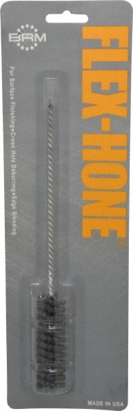 Brush Research Mfg. - 3/4" Bore Diam, 120 Grit, Silicon Carbide Flexible Hone - Fine, 8" OAL - Exact Tooling