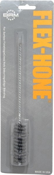 Brush Research Mfg. - 3/4" Bore Diam, 320 Grit, Silicon Carbide Flexible Hone - Extra Fine, 8" OAL - Exact Tooling