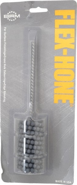 Brush Research Mfg. - 1-1/2" Bore Diam, 320 Grit, Silicon Carbide Flexible Hone - Extra Fine, 8" OAL - Exact Tooling