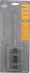Brush Research Mfg. - 1-3/4" Bore Diam, 120 Grit, Silicon Carbide Flexible Hone - Fine, 8" OAL - Exact Tooling
