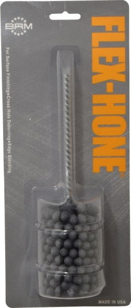 Brush Research Mfg. - 2" Bore Diam, 320 Grit, Silicon Carbide Flexible Hone - Extra Fine, 8" OAL - Exact Tooling