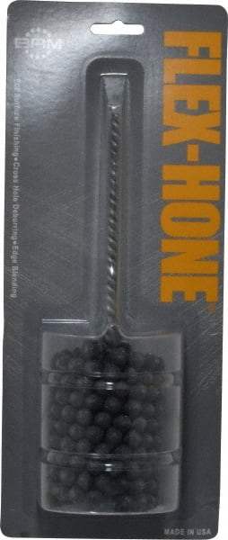 Brush Research Mfg. - 2-1/4" Bore Diam, 120 Grit, Silicon Carbide Flexible Hone - Fine, 8" OAL - Exact Tooling